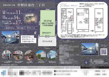 土地 マイソク（東京都中野区）