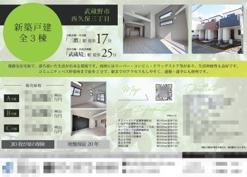 新築一戸建（建売3棟） マイソク（東京都武蔵野市）