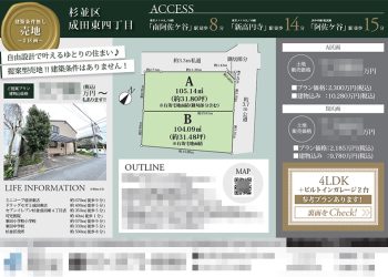 土地 マイソク（東京都杉並区）