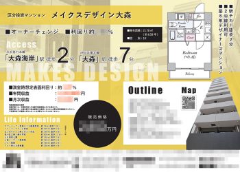 投資用区分マンション マイソク（東京都品川区）