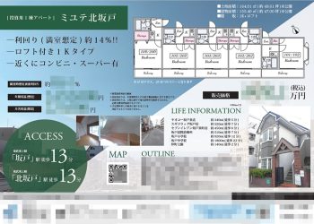 投資用1棟アパート マイソク（埼玉県坂戸市）