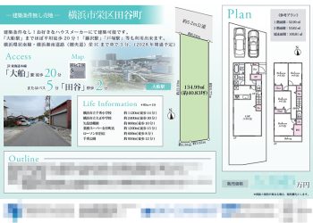 土地 マイソク（神奈川県横浜市栄区）