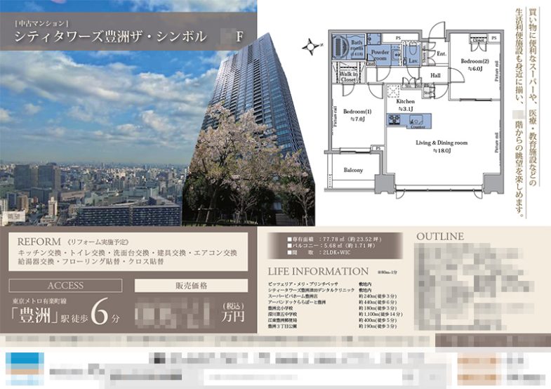 中古マンション マイソク（東京都江東区）