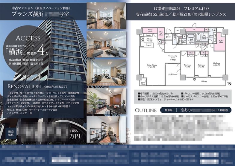 中古マンション マイソク（神奈川県横浜市西区）