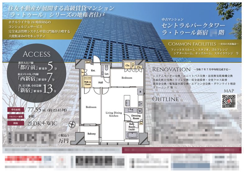 中古マンション マイソク（東京都新宿区）