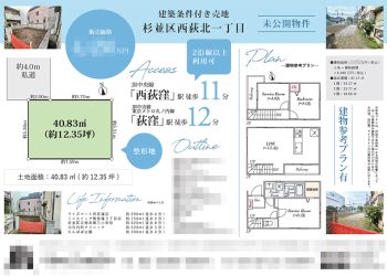 土地 マイソク（東京都杉並区）