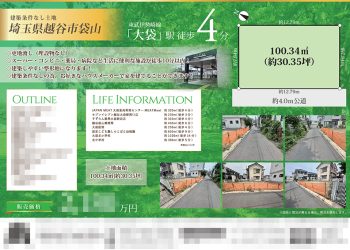 土地 マイソク（埼玉県越谷市）