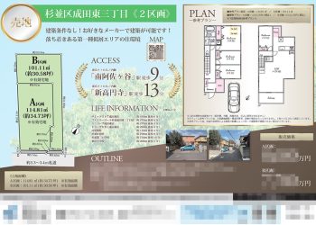 土地 マイソク（東京都杉並区）