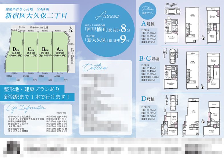 土地 マイソク（東京都新宿区）