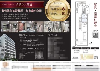 中古マンション マイソク（東京都中央区）