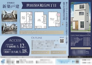 新築一戸建（建売1棟） マイソク（東京都世田谷区）