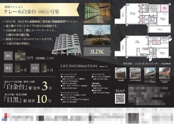 賃貸マンション マイソク（東京都港区）