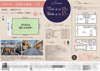 土地 マイソク（東京都大田区）