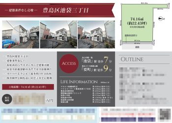 土地 マイソク（東京都豊島区）